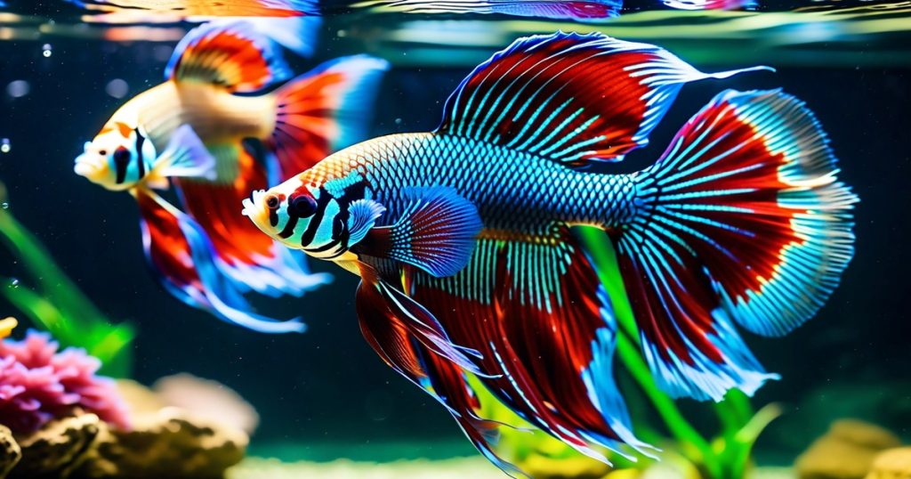 a colorful fish swimming in water