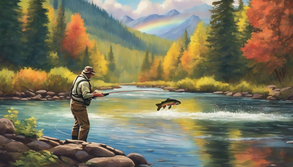 fly fishing for trout